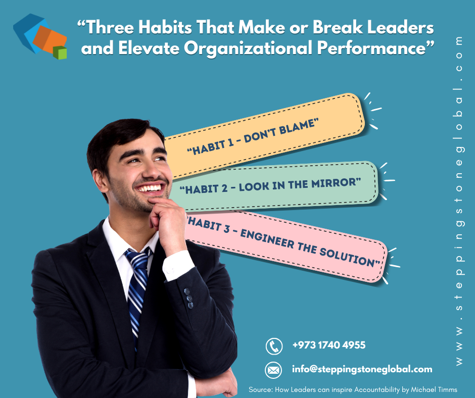 Three Habits that make or break Leaders and Elevate Organizational Performance